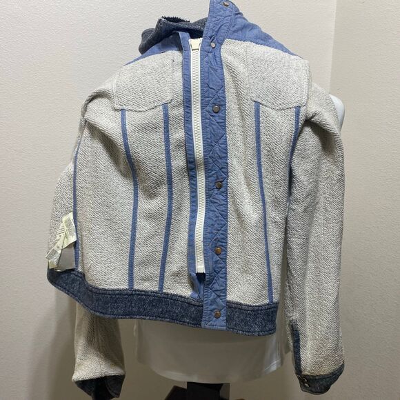 Diesel Co Navy Cream Men's Lightweight Jacket Sweater Size Large - Picture 10 of 11